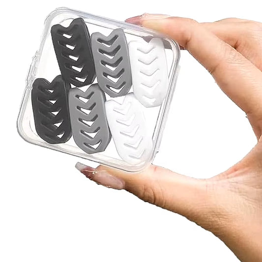 6-Piece Silicone Jaw Trainer Set – Facial Muscle Toner for Chin, Cheek & Neck, Includes Storage Box