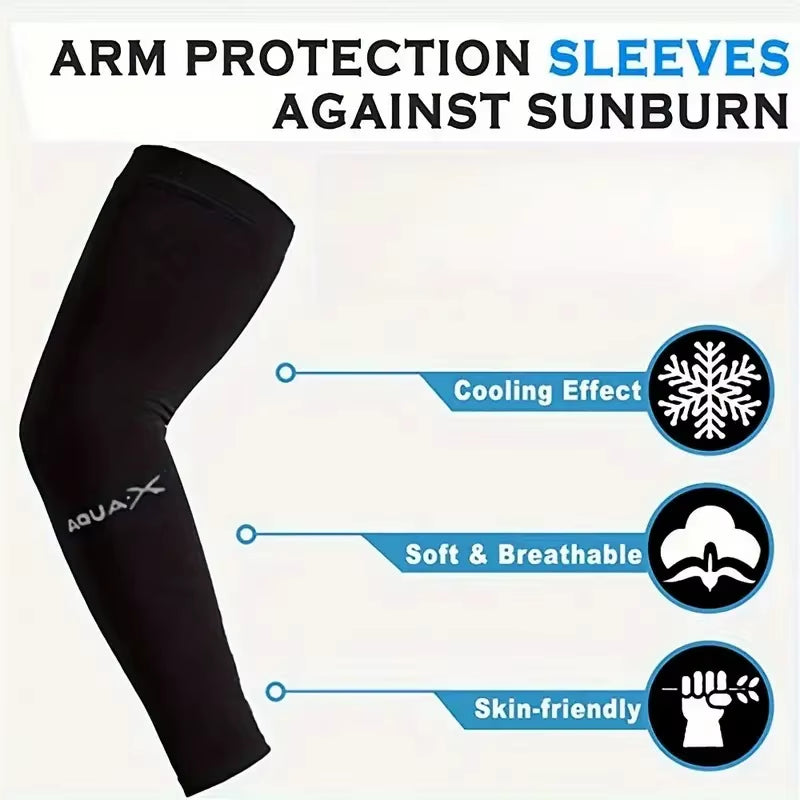 3-Pack Breathable UV Sun Protection Sleeves – Lightweight Outdoor Sports, Driving & Travel Arm Gear