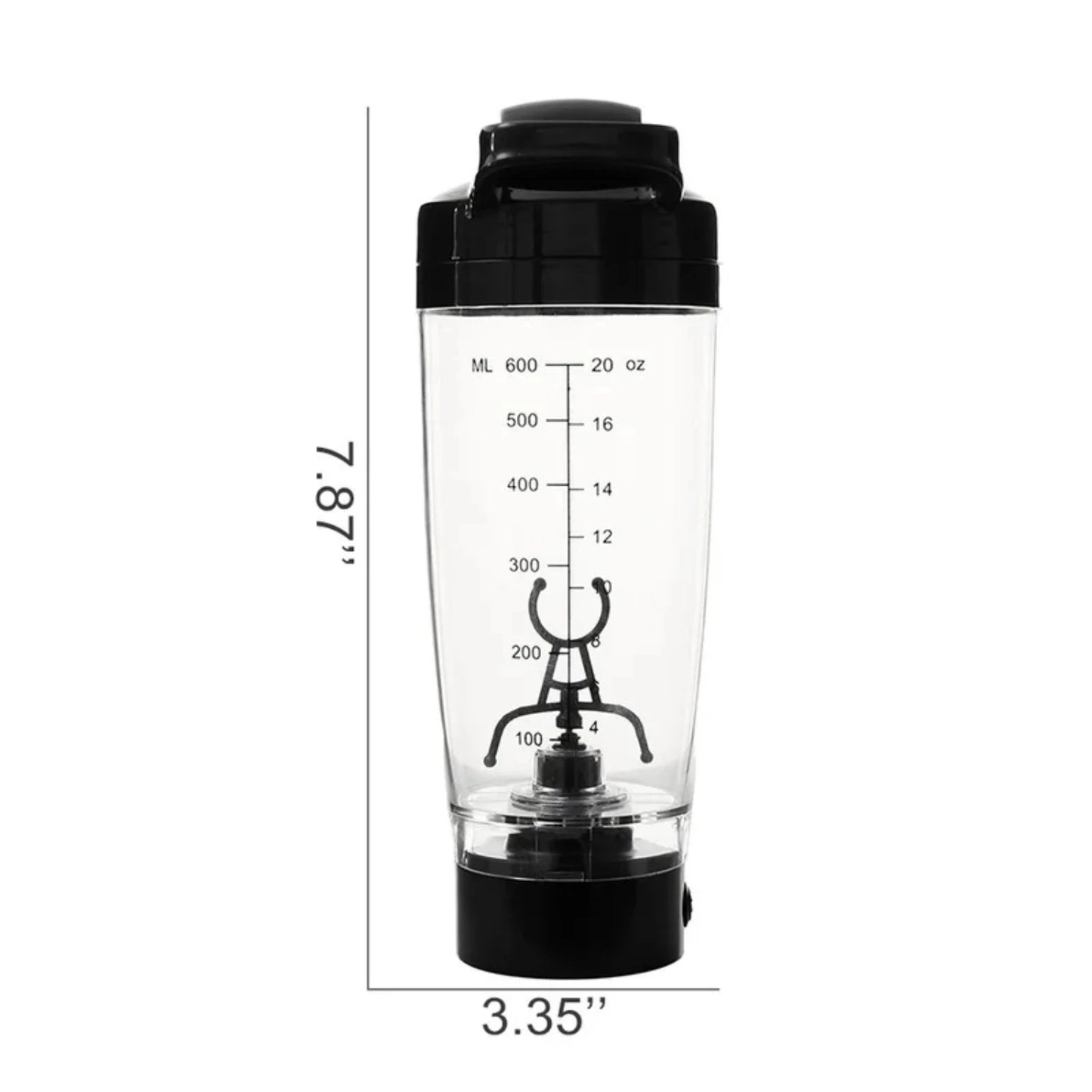 600ML Electric Protein Shaker Bottle – Automatic Vortex Mixer | Eco-Friendly Blender Cup for Gym, Fitness & Smooth Shakes