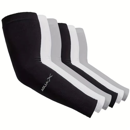 3-Pack Breathable UV Sun Protection Sleeves – Lightweight Outdoor Sports, Driving & Travel Arm Gear