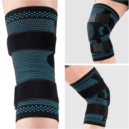 Sports Knee Brace for Meniscus & ACL Pain Relief – Gel Patella Support with Side Stabilizers & Adjustable Velcro, Compression Sleeve for Injury Recovery