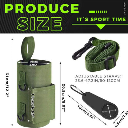 Magnetic Gym Water Bottle Sling Bag – Non-Slip Magnetic Holder for Fitness, Outdoor & Travel | Portable Adjustable Shoulder Strap Carrier for Men & Women