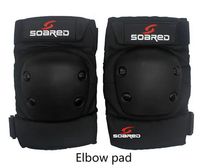 Professional Thicken Knee Guard, Elbow Protector, Black Brace Pad, Ski Snowboard, Roller Skating, S, M, L, 2Pcs