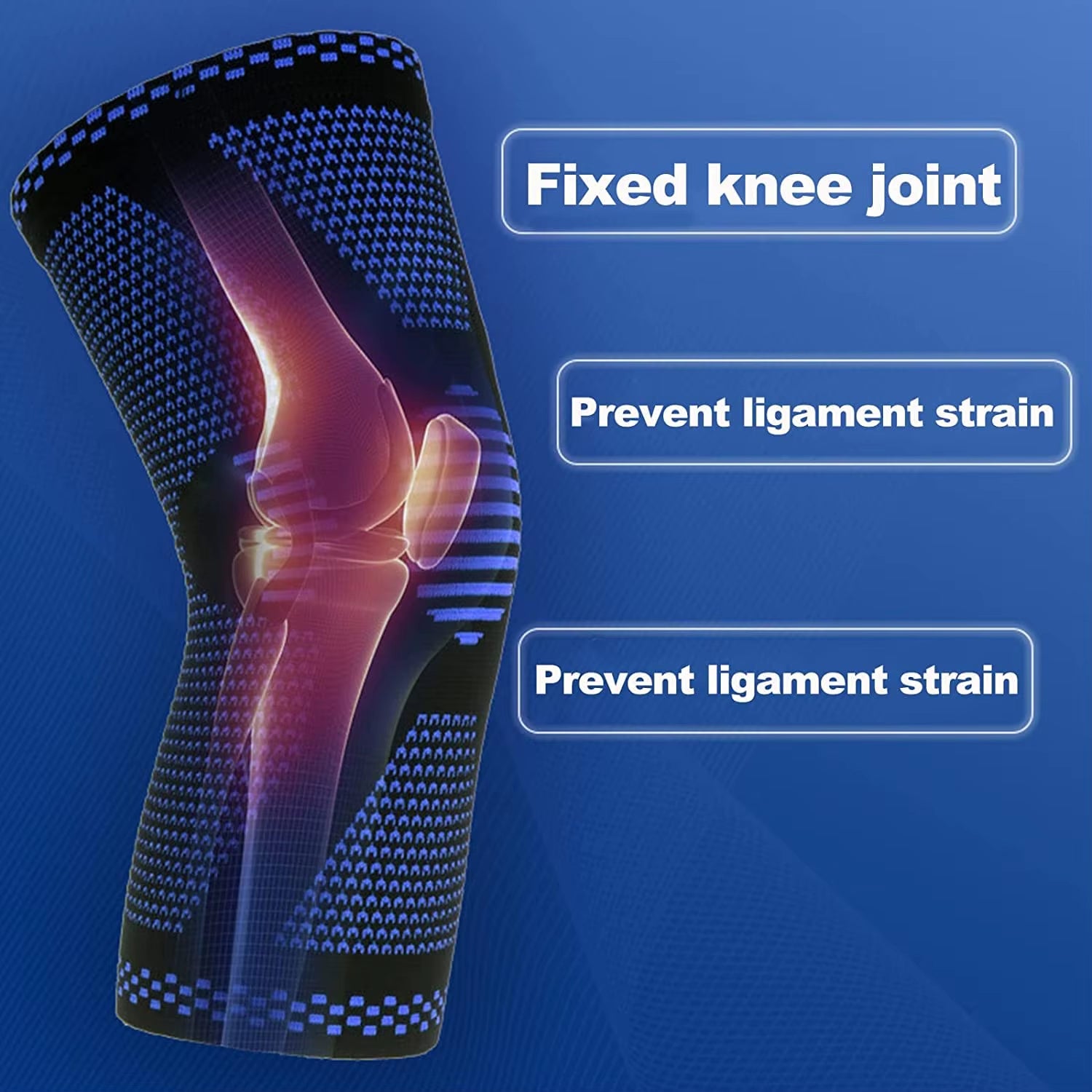 Sports Knee Brace for Meniscus & ACL Pain Relief – Gel Patella Support with Side Stabilizers & Adjustable Velcro, Compression Sleeve for Injury Recovery