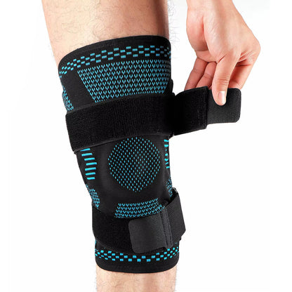 Sports Knee Brace for Meniscus & ACL Pain Relief – Gel Patella Support with Side Stabilizers & Adjustable Velcro, Compression Sleeve for Injury Recovery