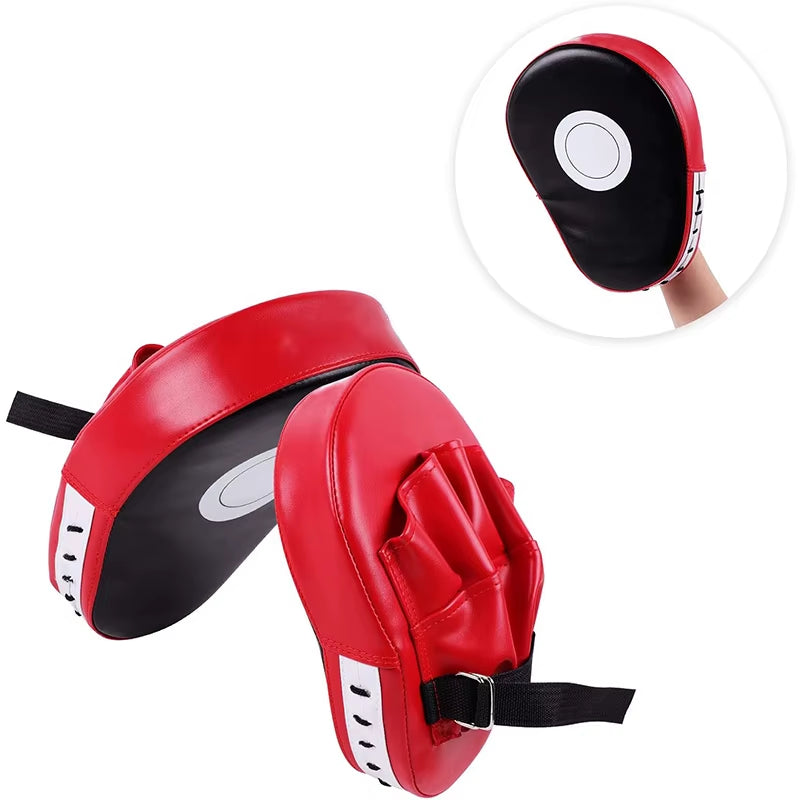 ProStrike™ Curved Boxing Pads – PU Focus Mitts for Boxing, Muay Thai, Karate & MMA Training (2Pcs Set, Adults & Kids)