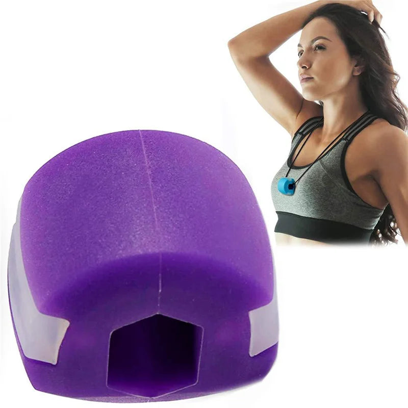 Jaw Exerciser Face Fitness Ball – Double Chin Reducer & Jawline Trainer | 40LB Resistance Silicone Facial Toner