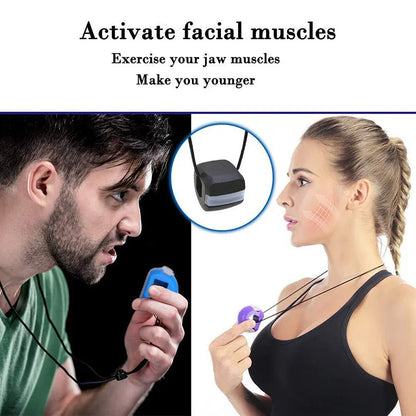 Jaw Exerciser Face Fitness Ball – Double Chin Reducer & Jawline Trainer | 40LB Resistance Silicone Facial Toner