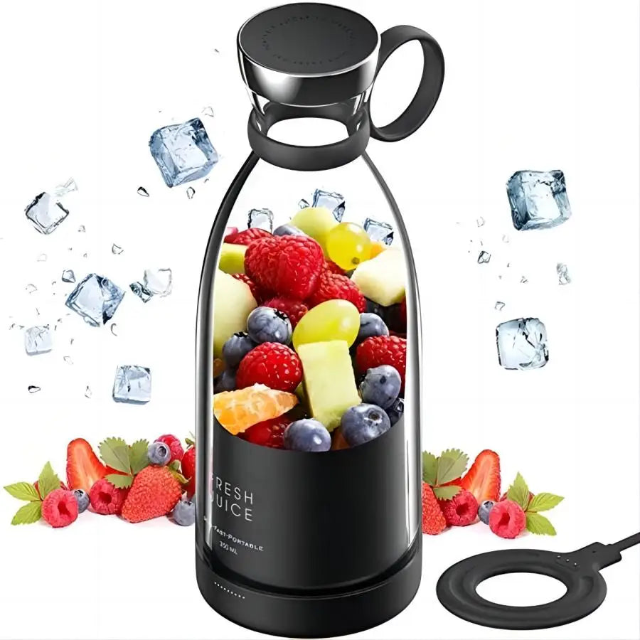 Portable Electric Juicer Blender – USB Rechargeable Mini Fruit Mixer & Juice Maker | 350ML Wireless, Waterproof, Multifunction Smoothie & Milkshake Cup