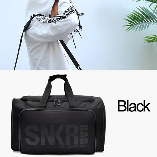 SNKR Large Sports Gym Bag with Shoe Compartment – Waterproof Training Duffel for Men & Women | Multi-Pocket Travel & Fitness Organizer