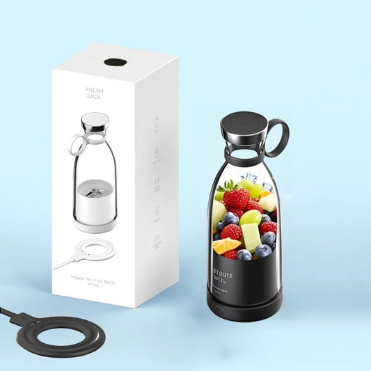 Portable Electric Juicer Blender – USB Rechargeable Mini Fruit Mixer & Juice Maker | 350ML Wireless, Waterproof, Multifunction Smoothie & Milkshake Cup