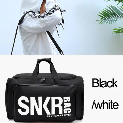 SNKR Large Sports Gym Bag with Shoe Compartment – Waterproof Training Duffel for Men & Women | Multi-Pocket Travel & Fitness Organizer