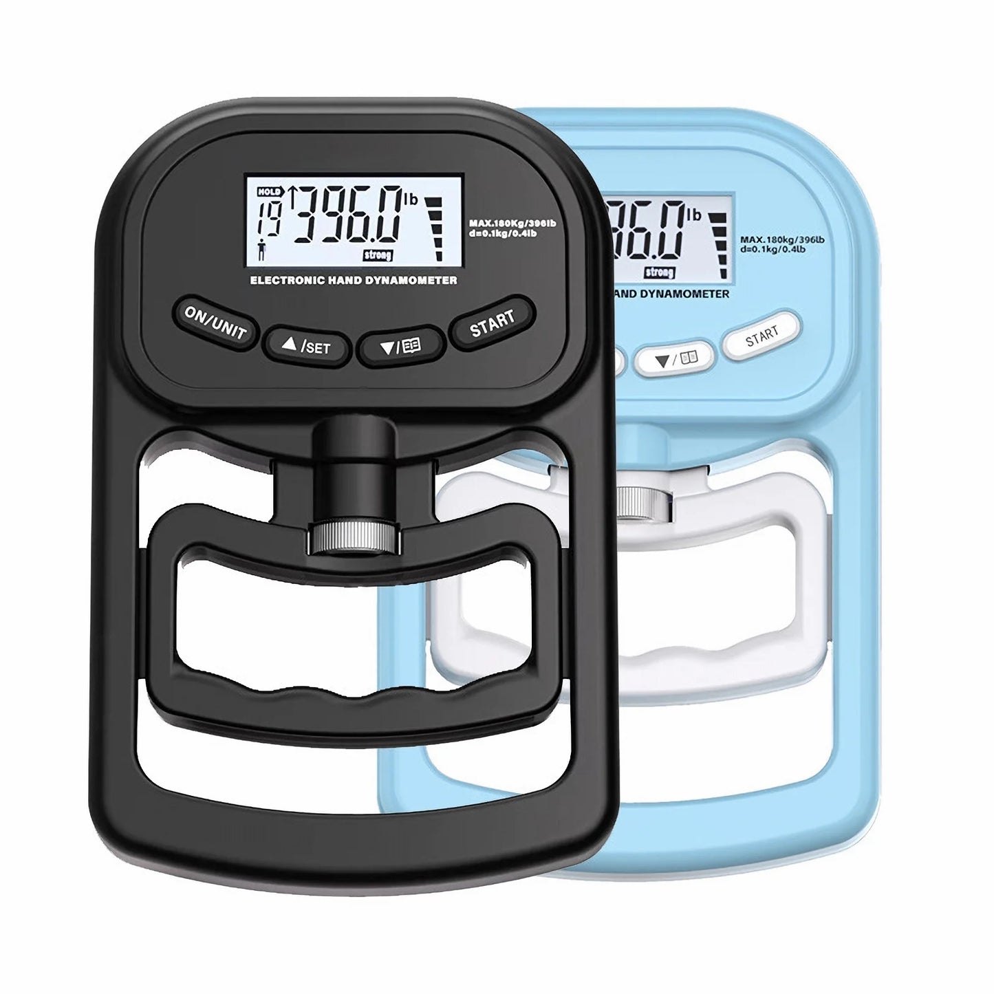 Digital Hand Dynamometer Grip Strength Tester – 396Lbs/180Kg USB Rechargeable Hand Grip Meter with LCD Display | Fitness & Health Training Tool