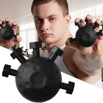 Finger Hand Strengthener – 5-Finger Grip Training Device | Hand, Wrist & Forearm Exercise Ball for Stress Relief, Musicians, Climbers & Fitness