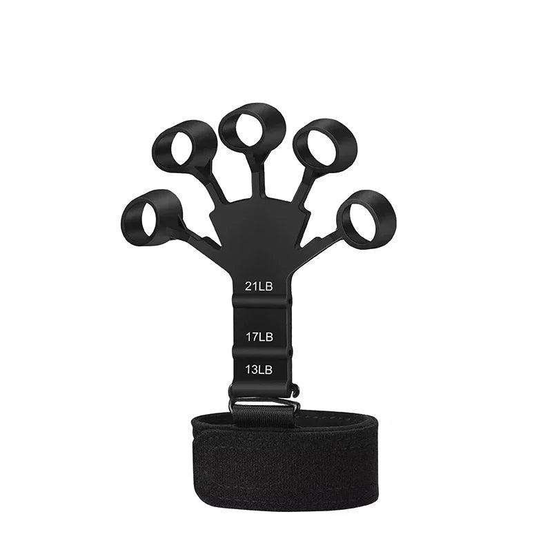 Finger Gripper & Exerciser – 6 Resistance Levels Hand Strengthener | Guitar Finger Trainer, Recovery & Fitness Tool
