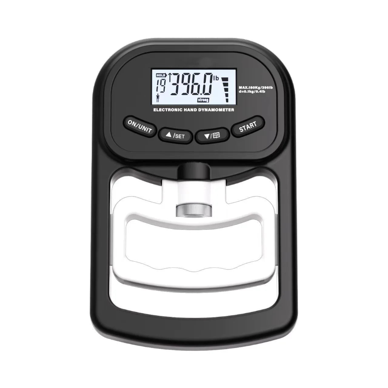 Digital Hand Dynamometer Grip Strength Tester – 396Lbs/180Kg USB Rechargeable Hand Grip Meter with LCD Display | Fitness & Health Training Tool