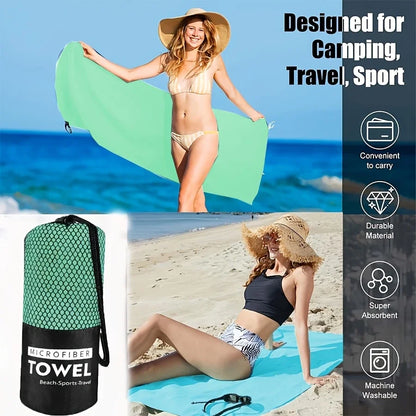 Outdoor Sports Super Absorbent Soft Quick Drying Towel, Travel Towel, Can Be Used for Travelling, Yoga, Beach，Bathing