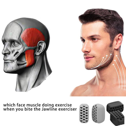 ChiselPro™ Silicone Jaw Exerciser – Double Chin Reducer & Jawline Fitness Ball for Men & Women | Facial Toner & Neck Toning Tool