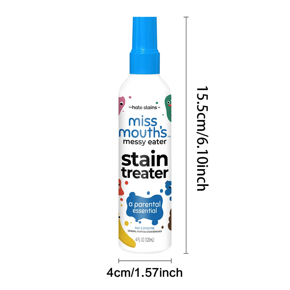 120ML Stain Remover for Clothes,Portable Spray and Wash Stain Remover for Coat,Fabric Carpet Stain Spray Yellow Removal Bleach