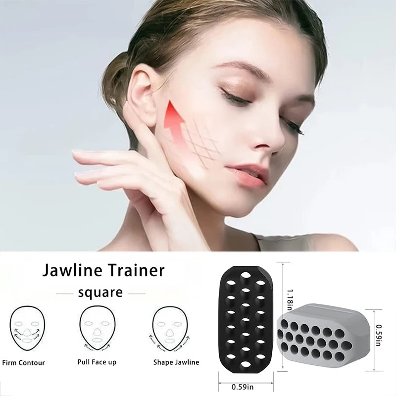 ChiselPro™ Silicone Jaw Exerciser – Double Chin Reducer & Jawline Fitness Ball for Men & Women | Facial Toner & Neck Toning Tool