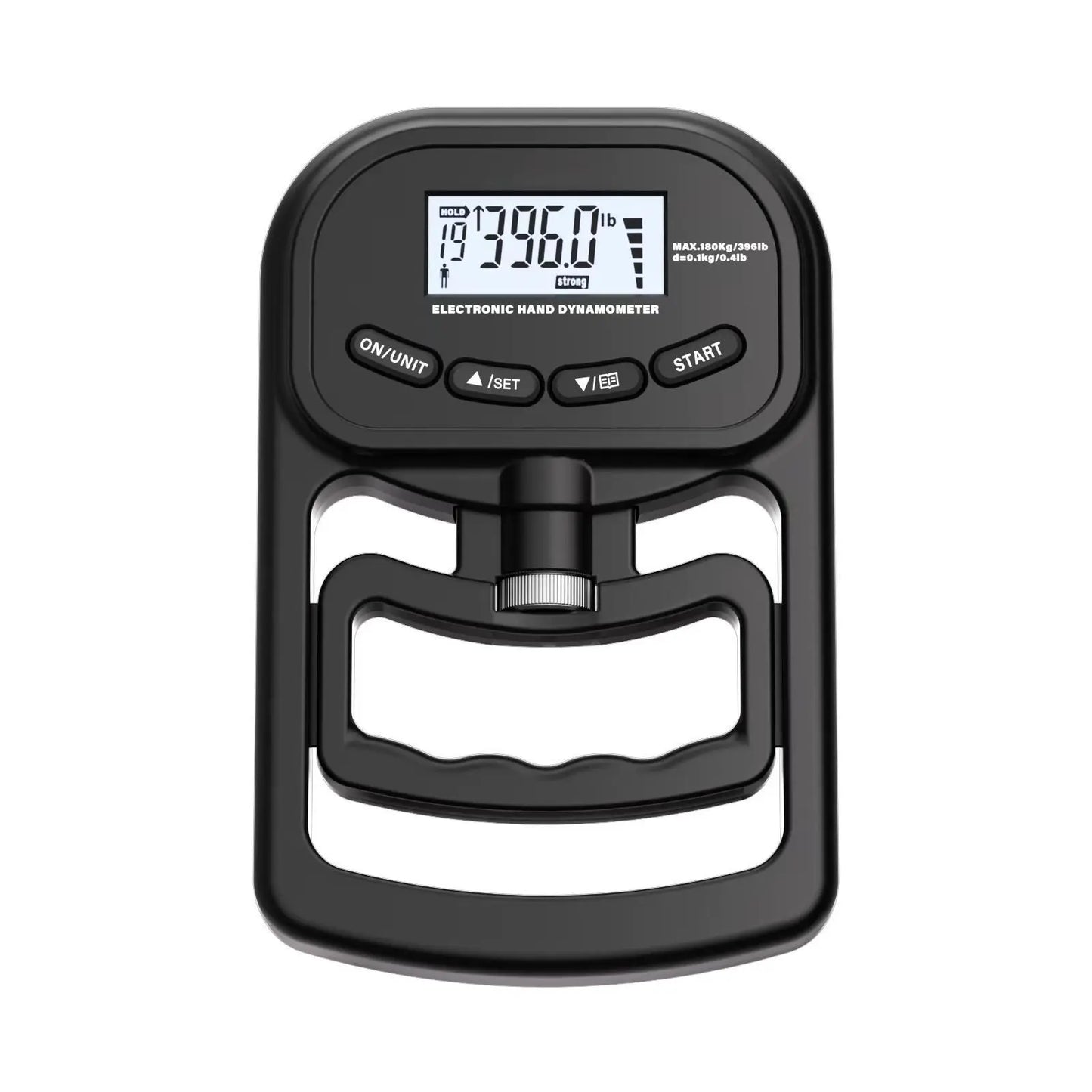 Digital Hand Dynamometer Grip Strength Tester – 396Lbs/180Kg USB Rechargeable Hand Grip Meter with LCD Display | Fitness & Health Training Tool