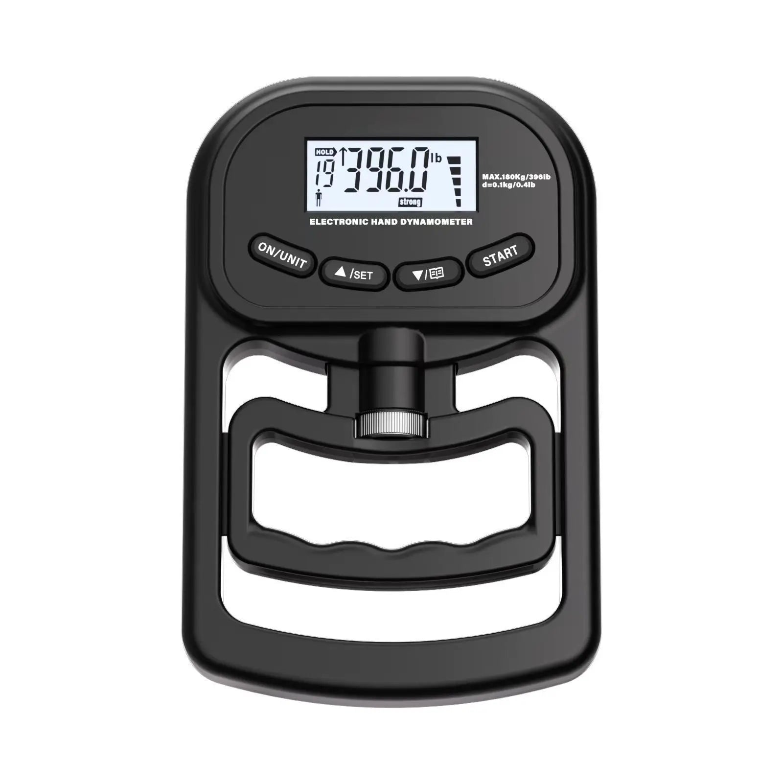 Digital Hand Dynamometer Grip Strength Tester – 396Lbs/180Kg USB Rechargeable Hand Grip Meter with LCD Display | Fitness & Health Training Tool