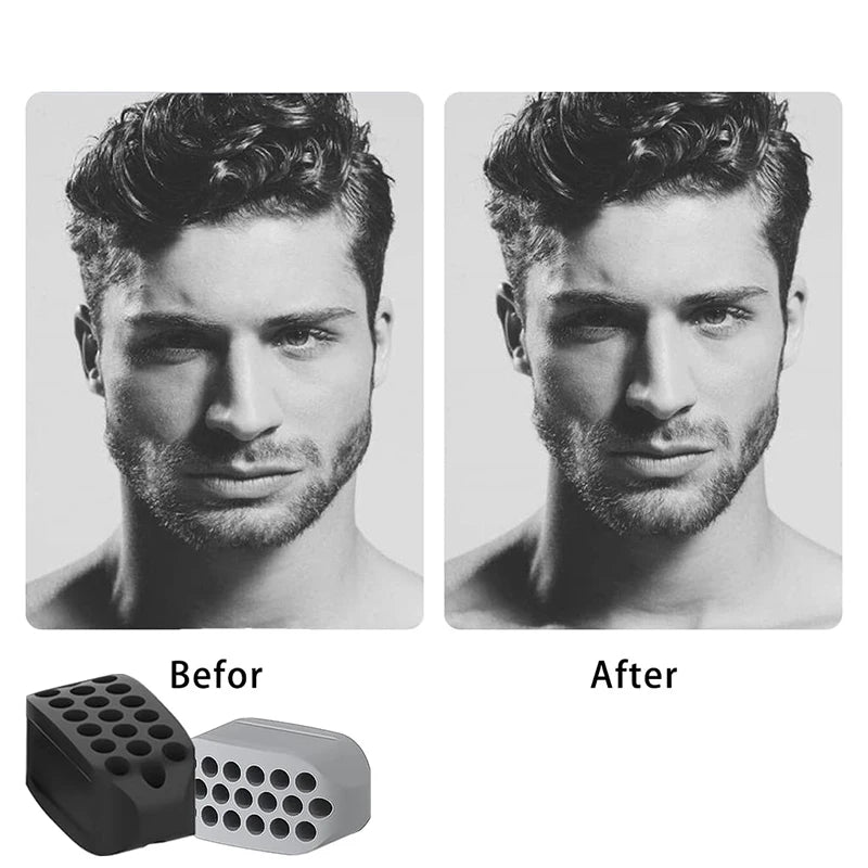 ChiselPro™ Silicone Jaw Exerciser – Double Chin Reducer & Jawline Fitness Ball for Men & Women | Facial Toner & Neck Toning Tool