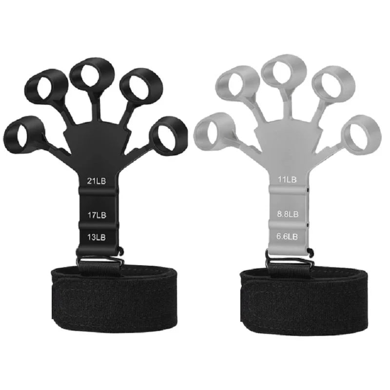 Finger Gripper & Exerciser – 6 Resistance Levels Hand Strengthener | Guitar Finger Trainer, Recovery & Fitness Tool