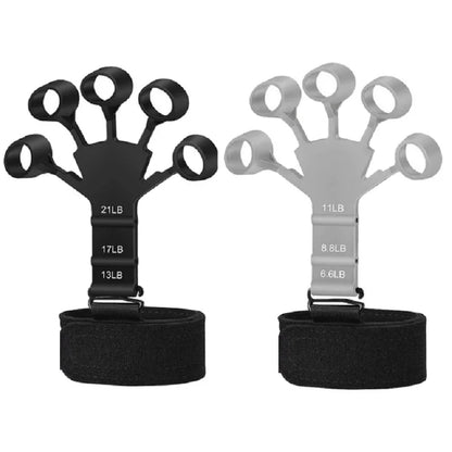 Finger Gripper & Exerciser – 6 Resistance Levels Hand Strengthener | Guitar Finger Trainer, Recovery & Fitness Tool