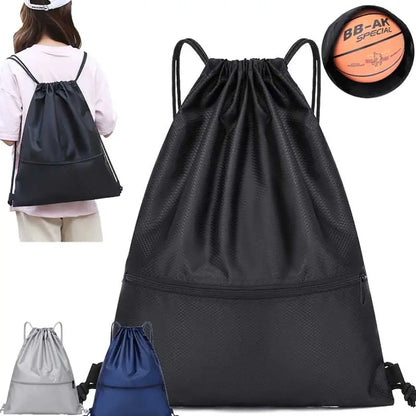 Foldable Waterproof Gym Bag – Unisex Sports Backpack for Men & Women | Drawstring Fitness Bag for Swimming, Camping, Hiking & Travel