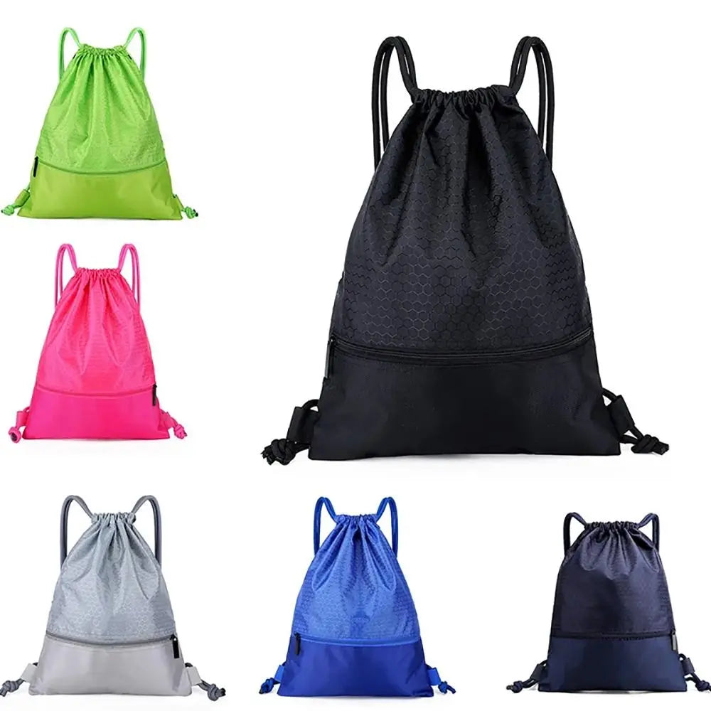 Foldable Waterproof Gym Bag – Unisex Sports Backpack for Men & Women | Drawstring Fitness Bag for Swimming, Camping, Hiking & Travel