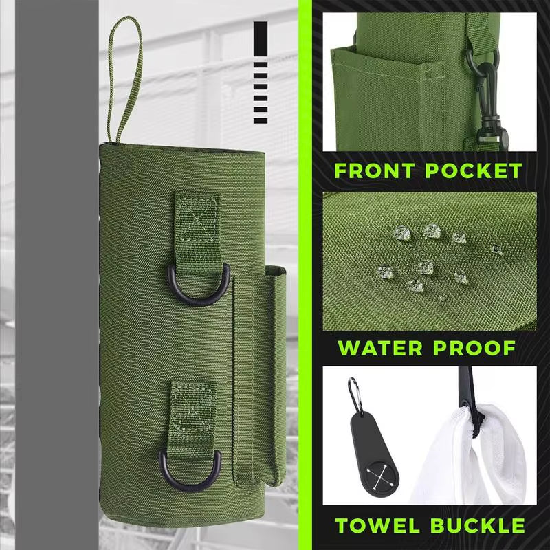 Magnetic Gym Water Bottle Sling Bag – Non-Slip Magnetic Holder for Fitness, Outdoor & Travel | Portable Adjustable Shoulder Strap Carrier for Men & Women