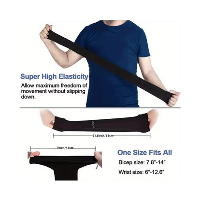 3-Pack Breathable UV Sun Protection Sleeves – Lightweight Outdoor Sports, Driving & Travel Arm Gear
