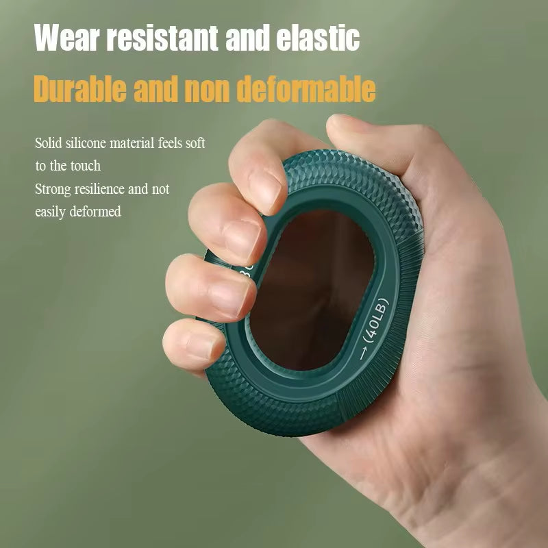 Silicone Hand Grip Strengthener 20-80LB – Finger Trainer, Carpal Expander & Wrist Pain Relief Tool