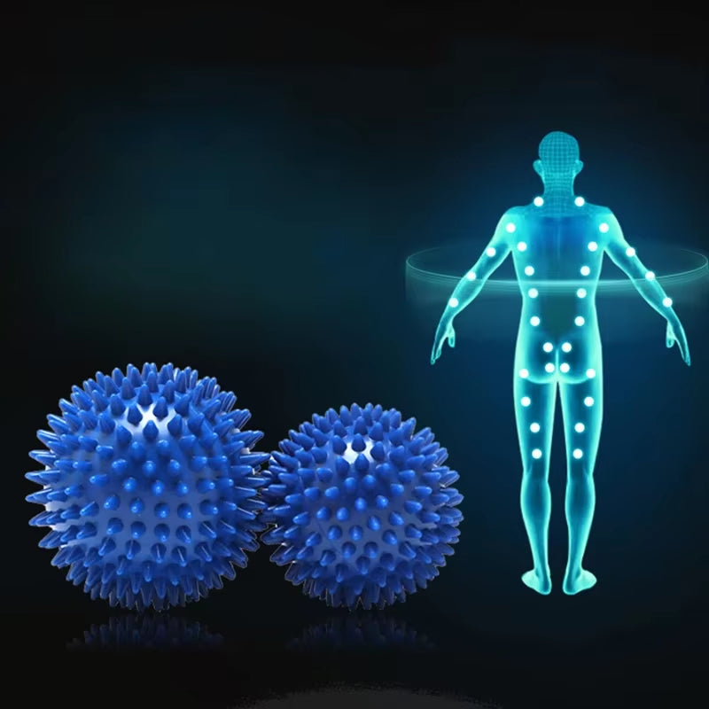 7cm Spiked Massage Ball – PVC Fitness & Physiotherapy Tool for Plantar Fasciitis, Muscle Relief & Body Building