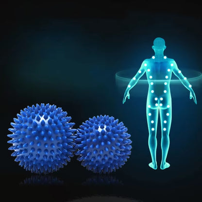 7cm Spiked Massage Ball – PVC Fitness & Physiotherapy Tool for Plantar Fasciitis, Muscle Relief & Body Building
