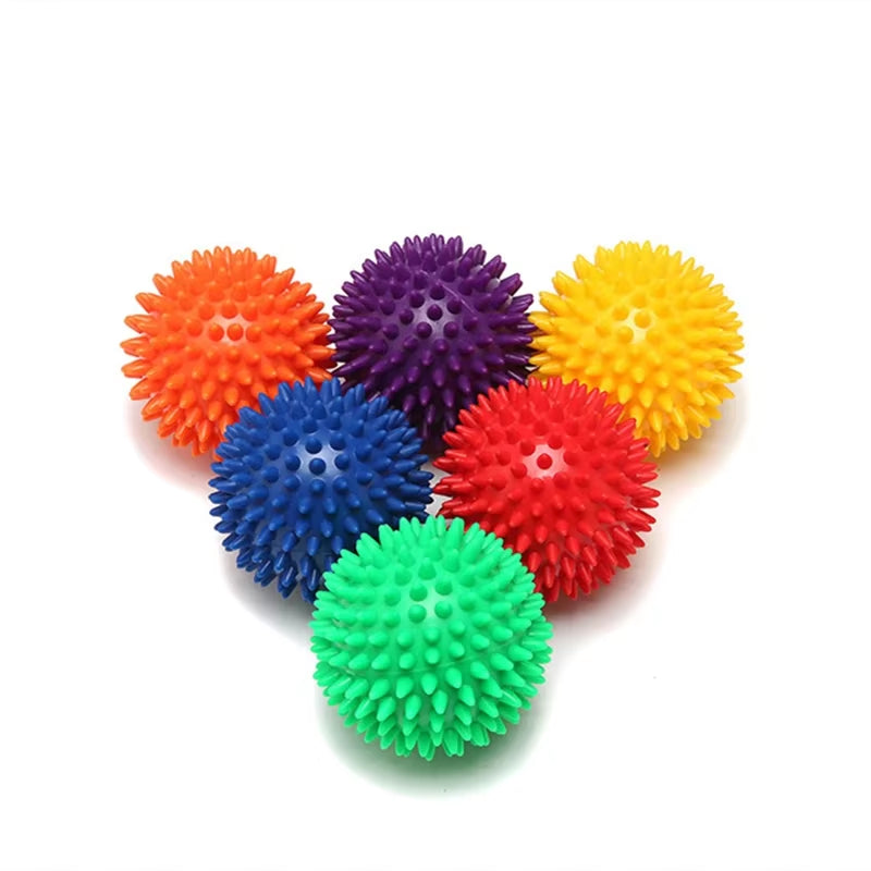 7cm Spiked Massage Ball – PVC Fitness & Physiotherapy Tool for Plantar Fasciitis, Muscle Relief & Body Building