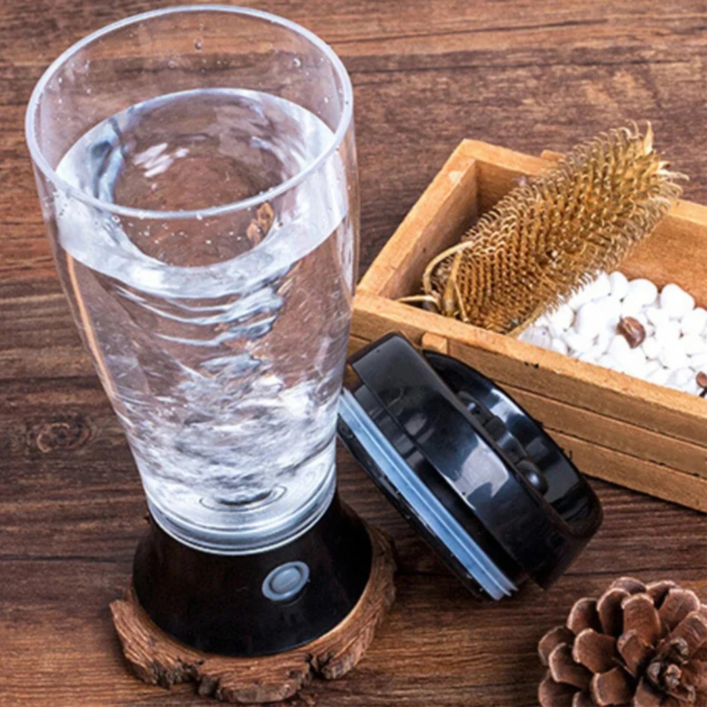 600ML Electric Protein Shaker Bottle – Automatic Vortex Mixer | Eco-Friendly Blender Cup for Gym, Fitness & Smooth Shakes