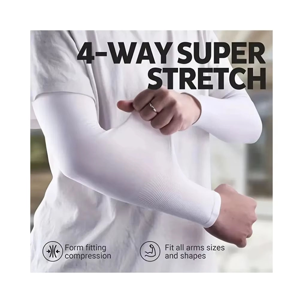 3-Pack Breathable UV Sun Protection Sleeves – Lightweight Outdoor Sports, Driving & Travel Arm Gear