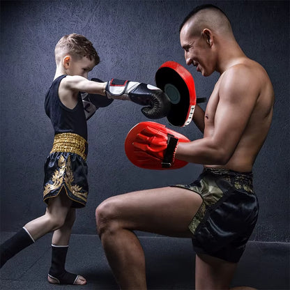 ProStrike™ Curved Boxing Pads – PU Focus Mitts for Boxing, Muay Thai, Karate & MMA Training (2Pcs Set, Adults & Kids)