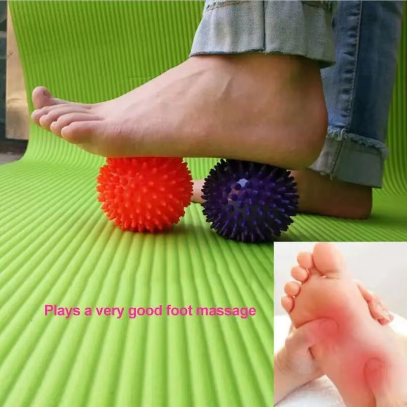 7cm Spiked Massage Ball – PVC Fitness & Physiotherapy Tool for Plantar Fasciitis, Muscle Relief & Body Building