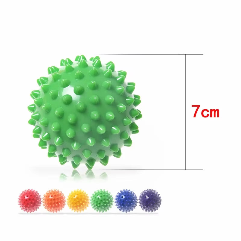 7cm Spiked Massage Ball – PVC Fitness & Physiotherapy Tool for Plantar Fasciitis, Muscle Relief & Body Building